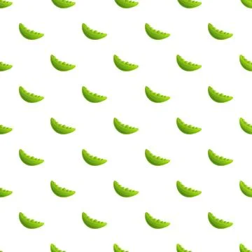 Green peas in a pod seamless pattern Stock Illustration