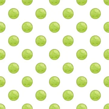 Green peas seamless pattern on white background Stock Illustration