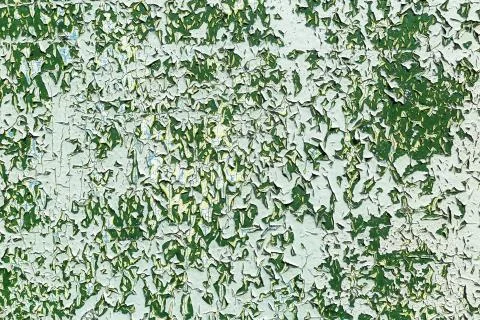 Green peeling paint Stock Photos