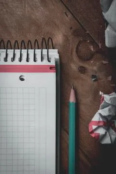 Green pencil, concept time to be creative. Stock Photos