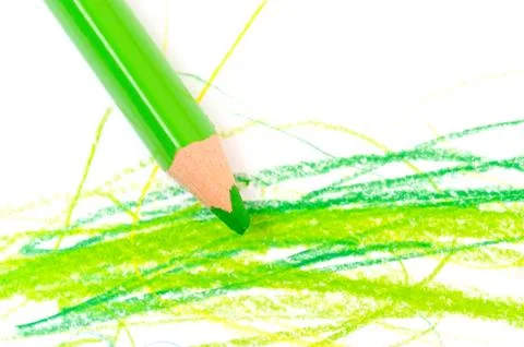 Green pencil Stock Photos