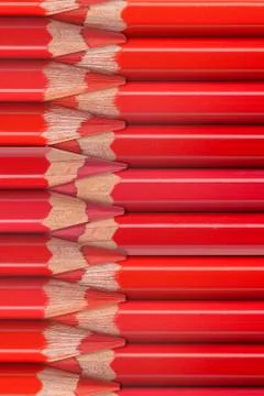 Green pencils background Stock Photos