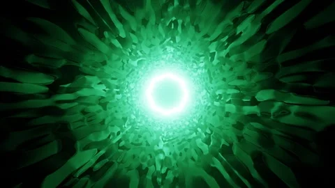 Green Pentagon Liquid Effect Background Loop Animation in 4K 60fps Stock Footage 300653773