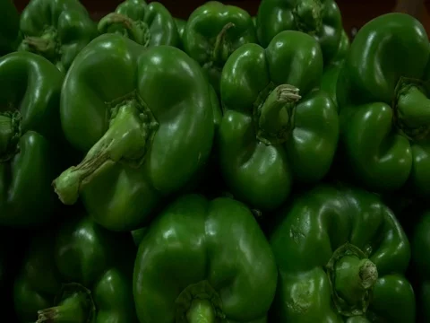 Green Pepper CU Stock Footage 75382410