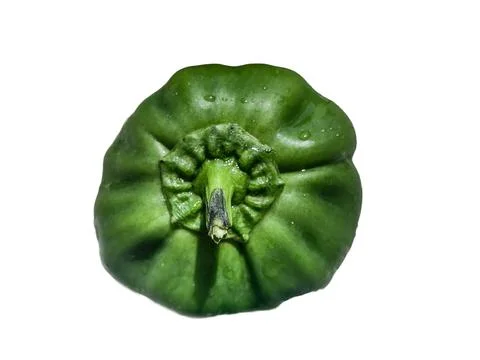 Green pepper isolated on white background Photos