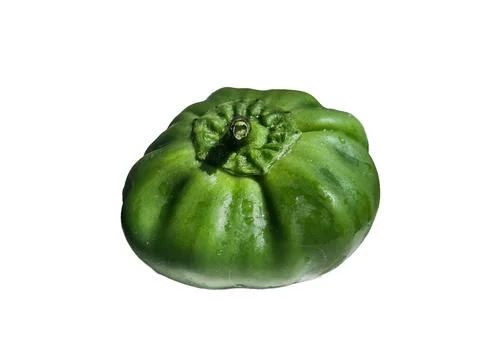 Green pepper isolated on white background 库存照片