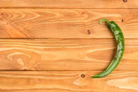 Green pepper on table Stock Photos