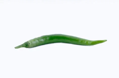 Green pepper on white background Stock Photos