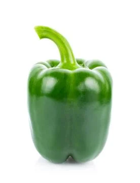 Green pepper on white background Фото