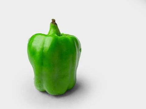 Green pepper  on white background Stock Photos
