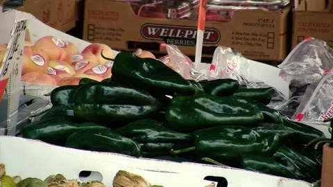 Green peppers Stock Footage 108554425