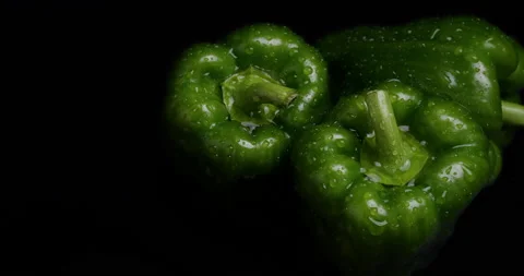 Green peppers Video stock 156429153