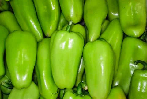 Green peppers Stock Photos