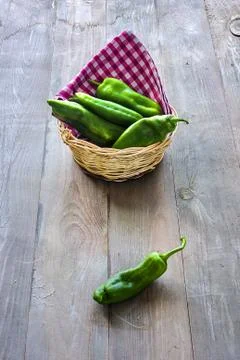Green peppers Stock Photos
