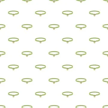 Green pet collar repetitive pattern seamless background Stock Illustration
