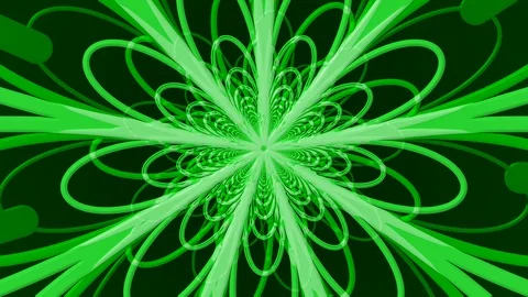 Green Petals Zoom Stock Footage 100475103
