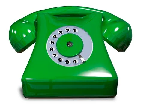 Green phone Stock Illustration