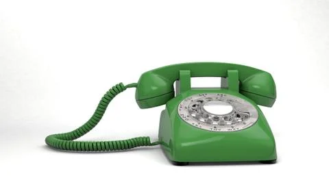 Green Phone isolated Illustrazione stock
