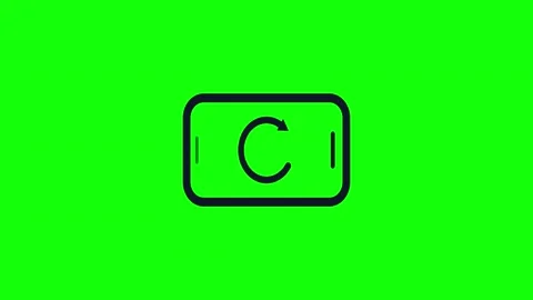 Green Phone Screen Horizontal 16:9 Green Screen Video stock 340461561