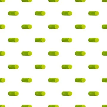 Green pickle cucumber pattern creating a seamless background Stock Illustration
