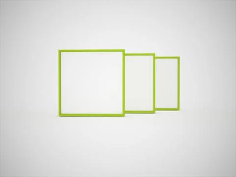 Green picture frames concept Stock Illustration