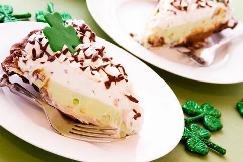 Green pie Stock Photos