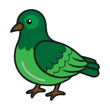 Green pigeon Stock Illustration