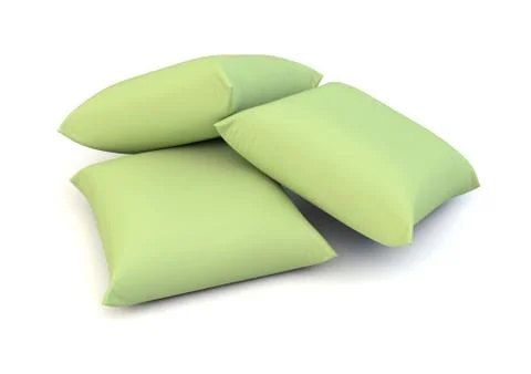 Green pillows Stock Illustration