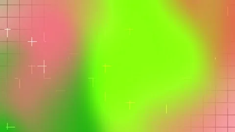 Green pink gradient background with faint grid lines and symbols. Stock Footage 301411351