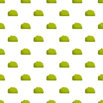 Green pixel art bush seamless pattern tiling Stock Illustration