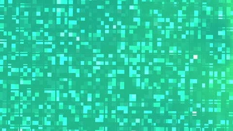 Green Pixel Grid Animation Background Loop. Stock Footage 286772735