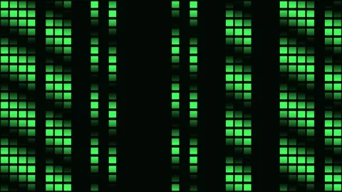 Green Pixel Grid Animation Seamless Loop Stock Footage 340595048