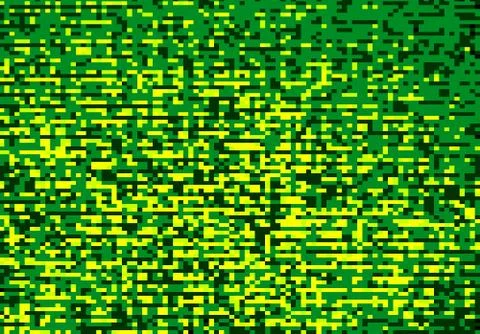 Green pixel mess illustration background Illustrazione stock