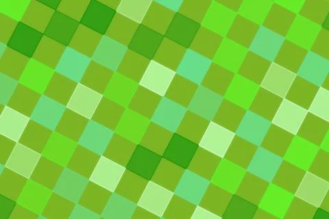 Green pixel pattern background with squares and shades Illustrazione stock