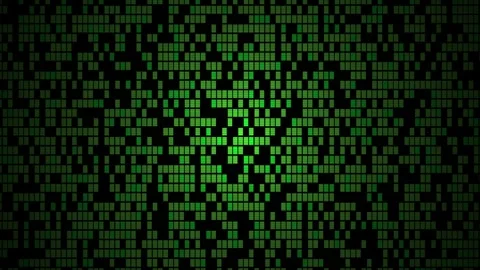 Green pixelated digital background texture. Stock Footage 333927256