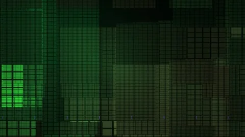 Green pixelated digital screen display. Stock Footage 335113097