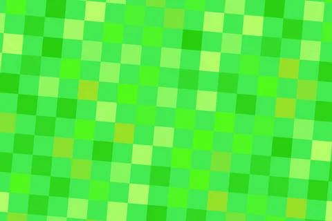 Green pixelated mosaic pattern with shades of lime and yellow Stock Illustration