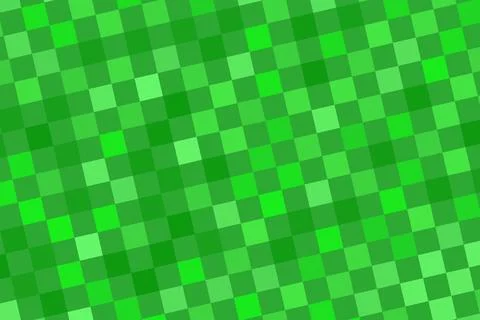Green pixelated pattern with bright and dark shades Stock Illustration