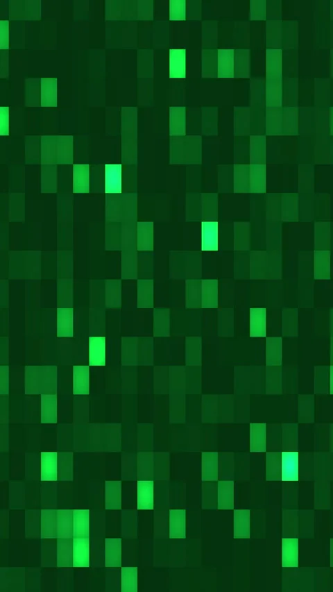 Green pixelated squares forming a pattern 스톡 동영상 296700728