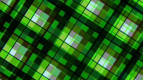 Green plaid pattern abstract background, geometric design Stock Footage 331361666