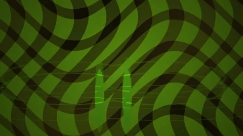 Green plaid pattern with curved lines and shapes. Stock Footage 336702441