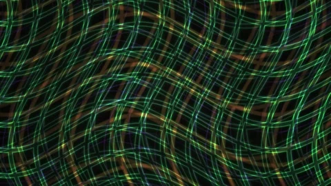 Green plaid pattern with wavy lines. Stock Footage 336245155