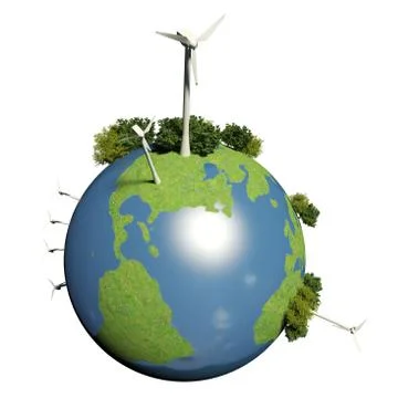 Green Planet Earth Stock Illustration