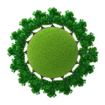 Green Planet Earth Stock Illustration