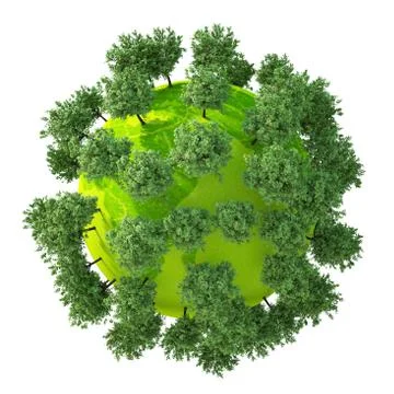Green Planet Earth Stock Illustration