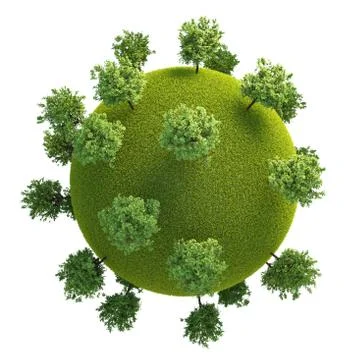 Green Planet Earth Stock Illustration