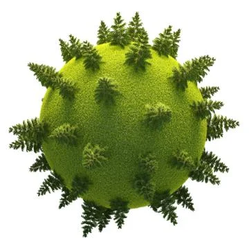 Green Planet Earth Stock Illustration
