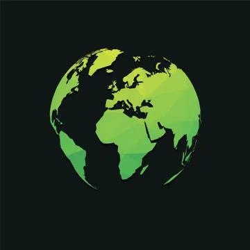Green planet earth Stock-Illustration