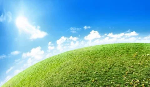 Green planet horizon Stock Illustration