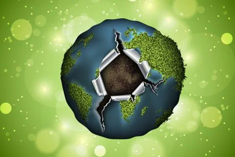 Green planet Stock Illustration